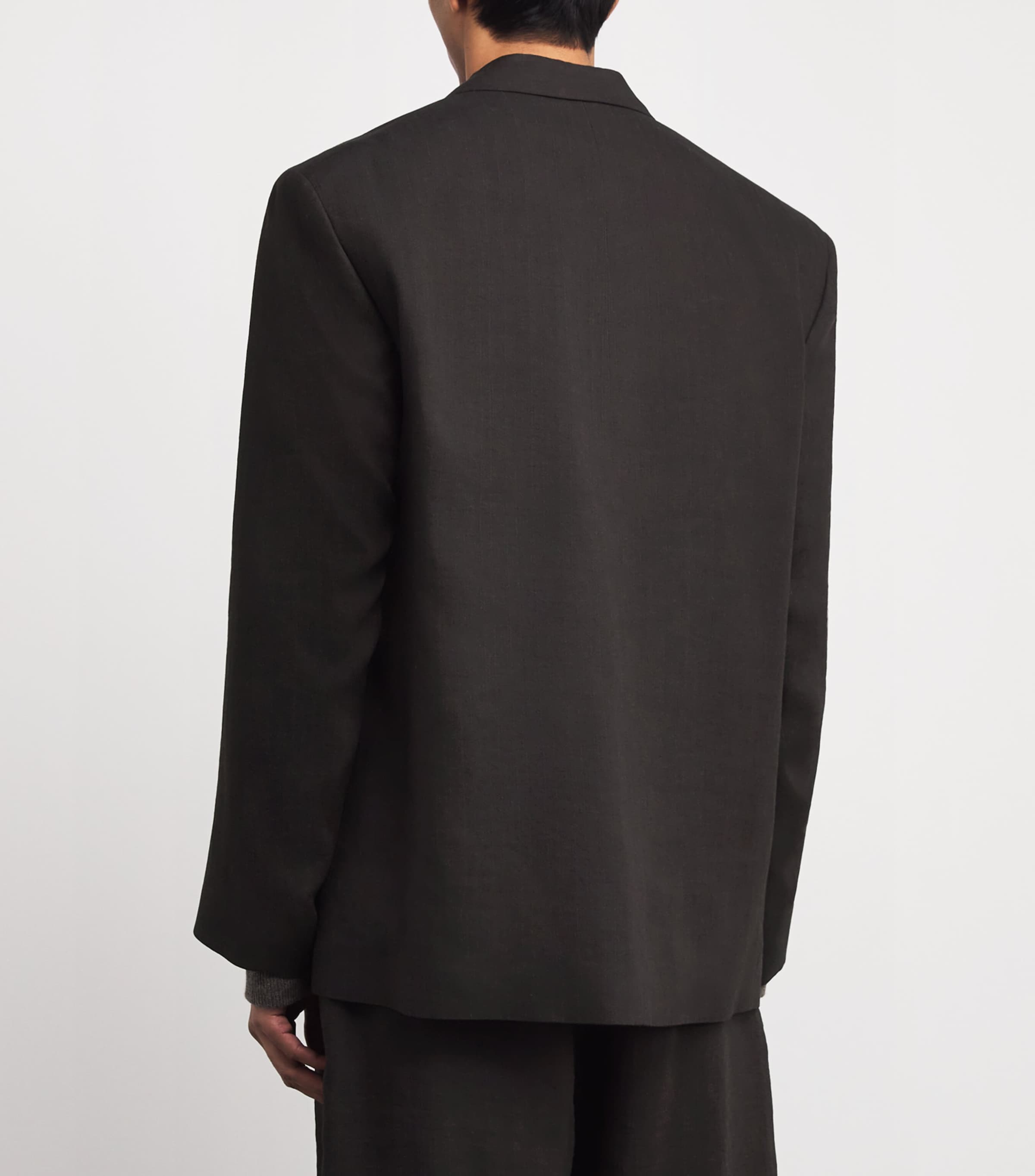 Herringbone Double-Breasted Blazer ESPRESSO Image 4