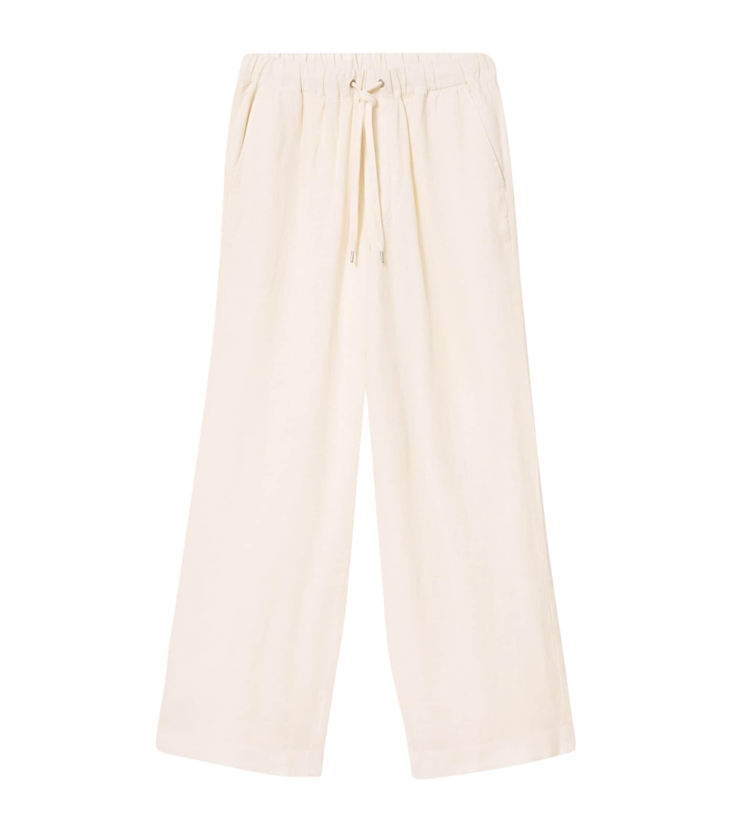 Linen Sharp Trousers COTTAGE WHITE Image 1