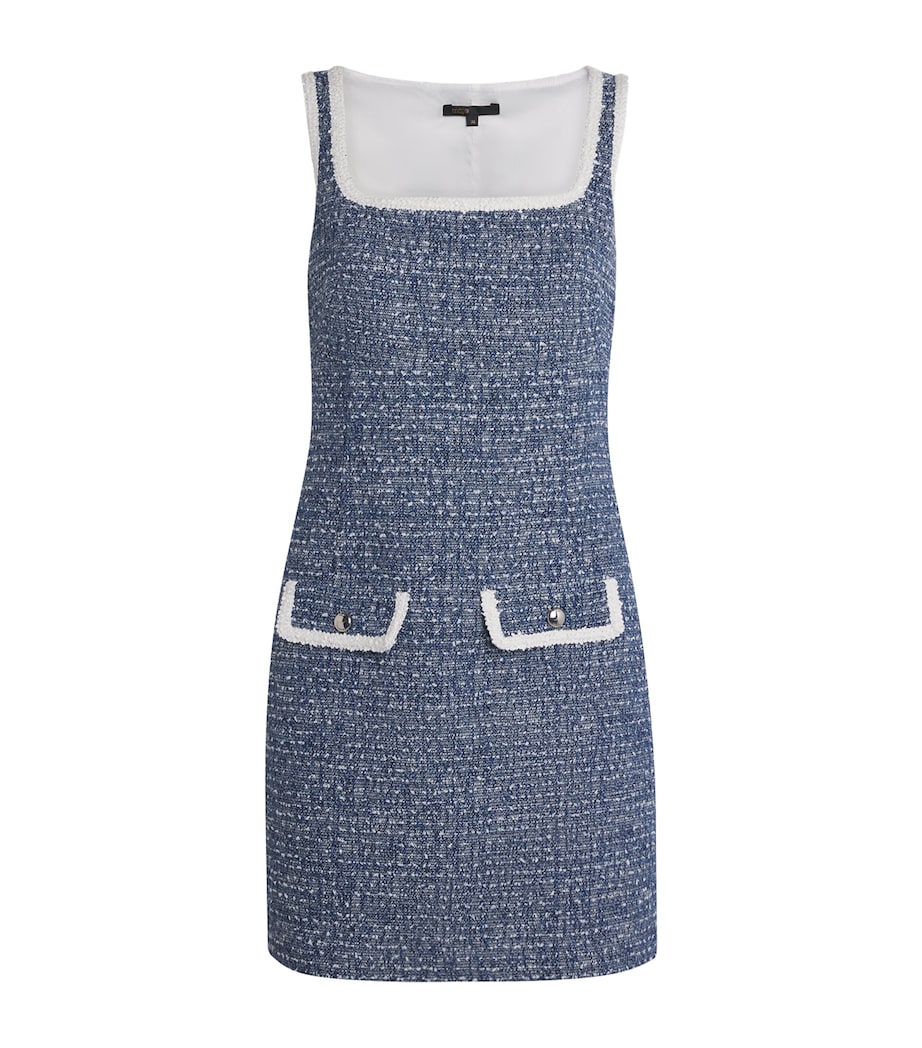 Cotton-Blend Tweed Mini Dress BLUE Image 1