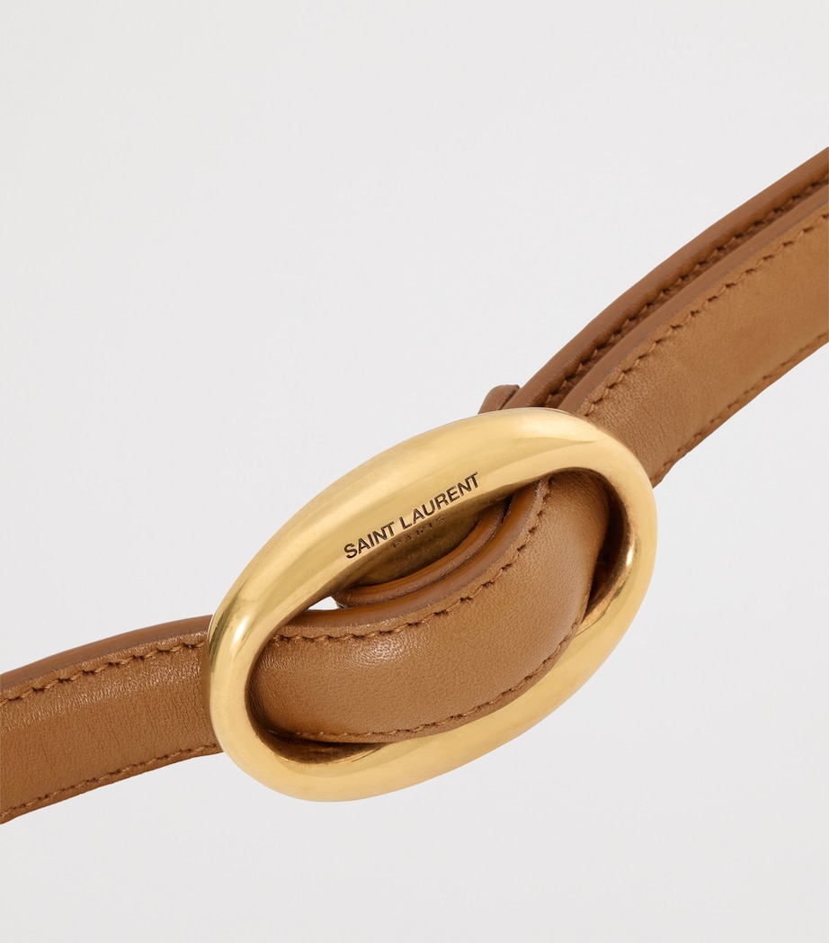 Leather Oval Buckle Belt 6309 Image 3