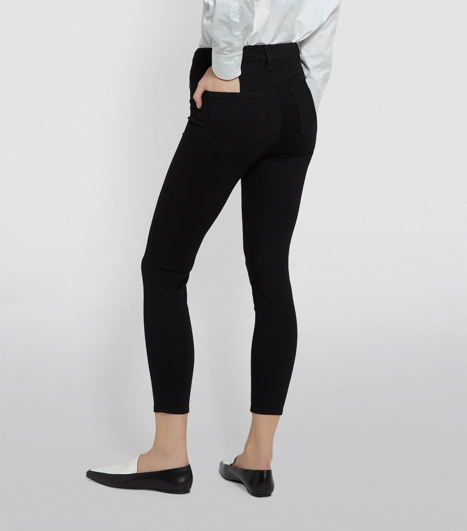 Paige Margot Crop Jean BLACK SHADOW B Image 4
