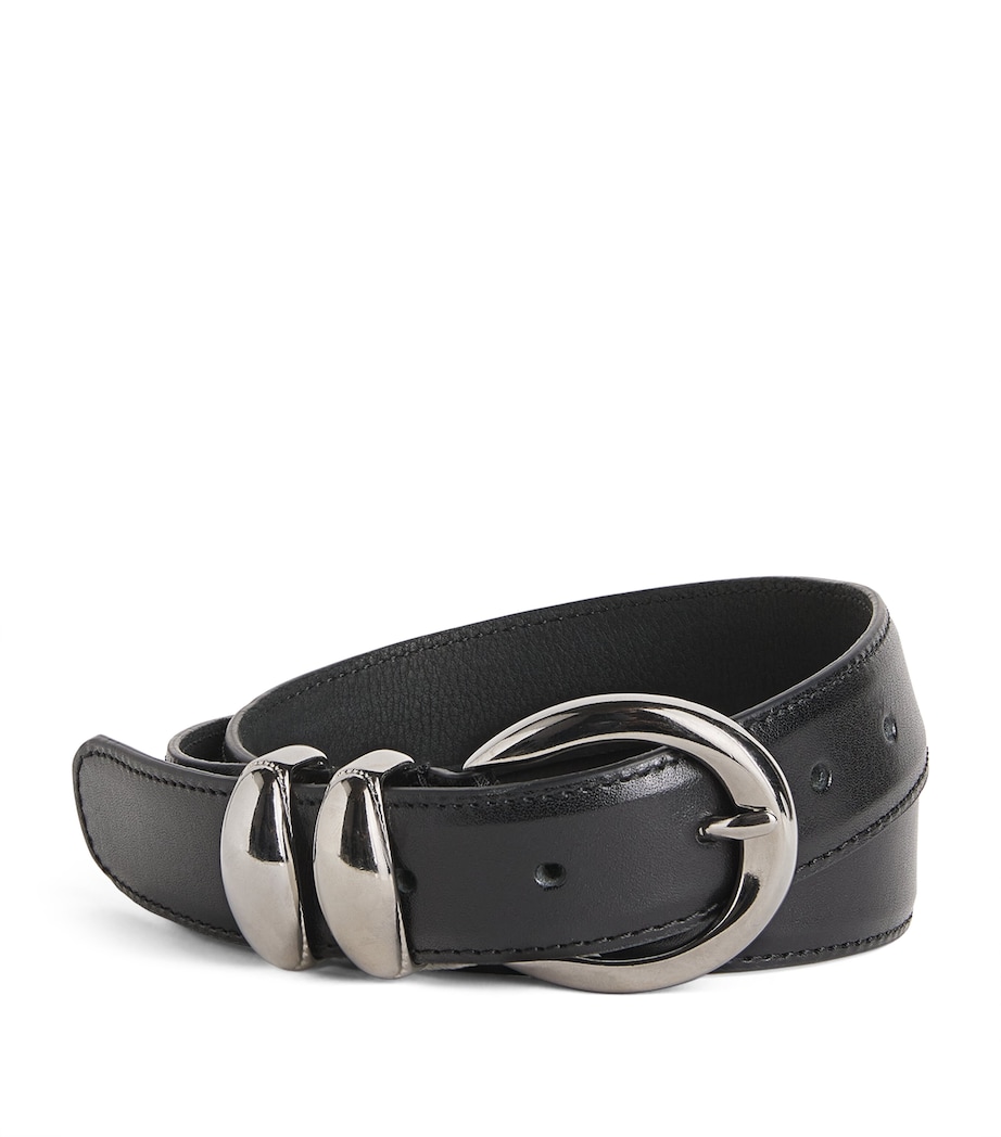 Leather Belt BLACK Image 1