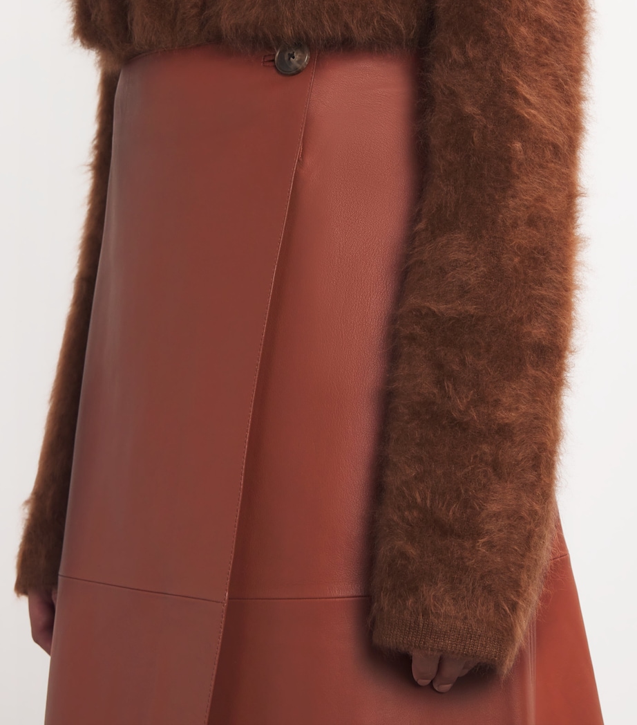 Lambskin Wrap Skirt A6079 Image 6