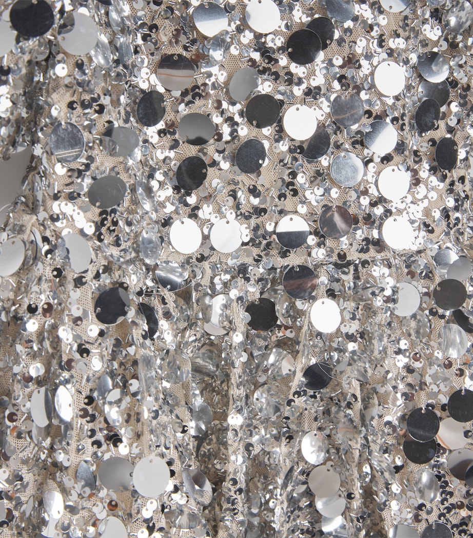 Embellished Isabel Dress (4-14 Years) SILVER Image 3