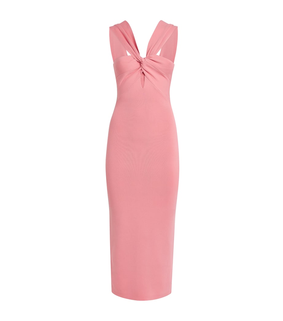 Twist-Front Dawnette Midi Dress BUBBLE Image 1