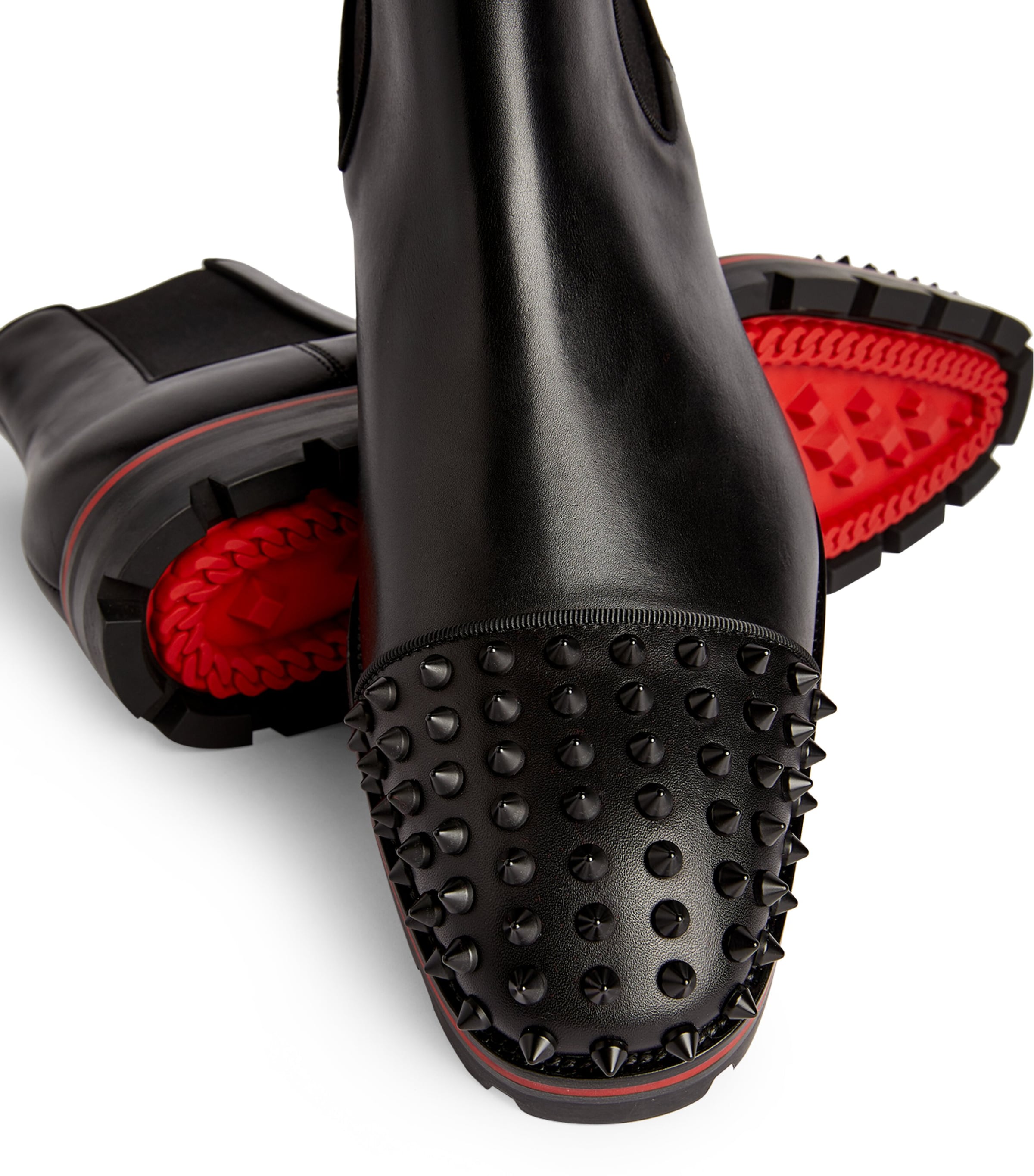 Christian Louboutin Melon Spikes Calfskin Boots | Harrods UK