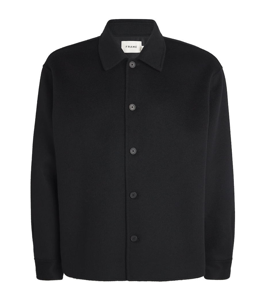 Wool Double-Faced Overshirt BLK Image 1