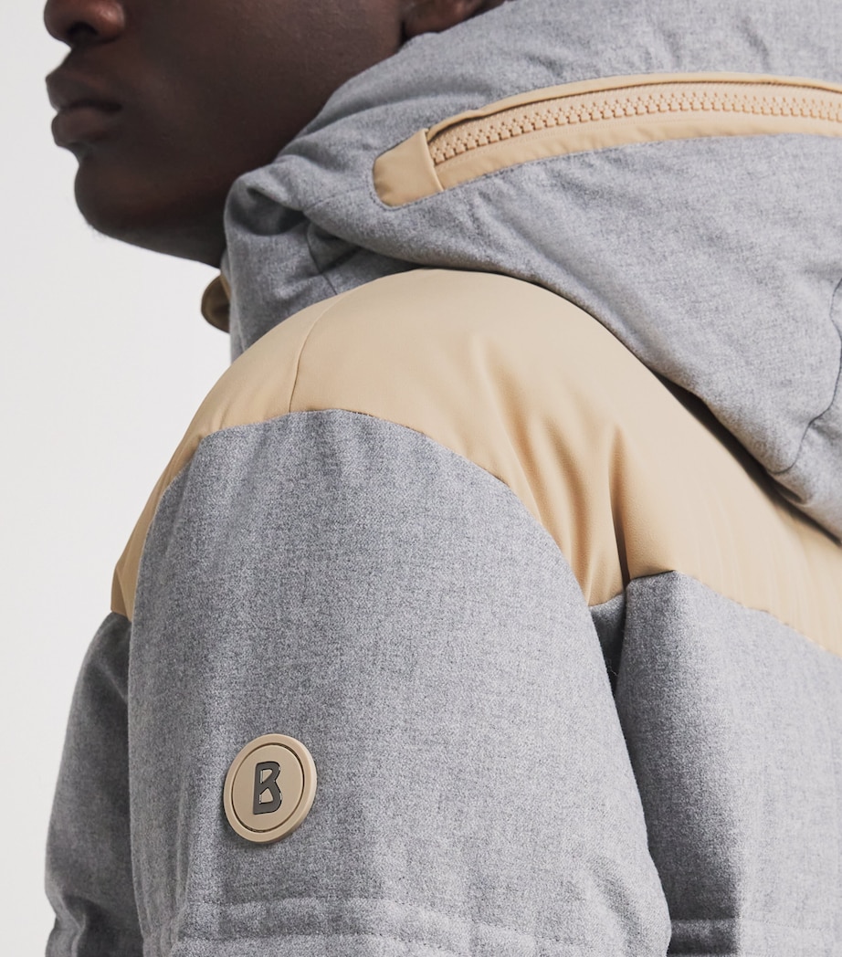 Down-Filled Wali Ski Jacket 012-LIGHT GREY MEL Image 6