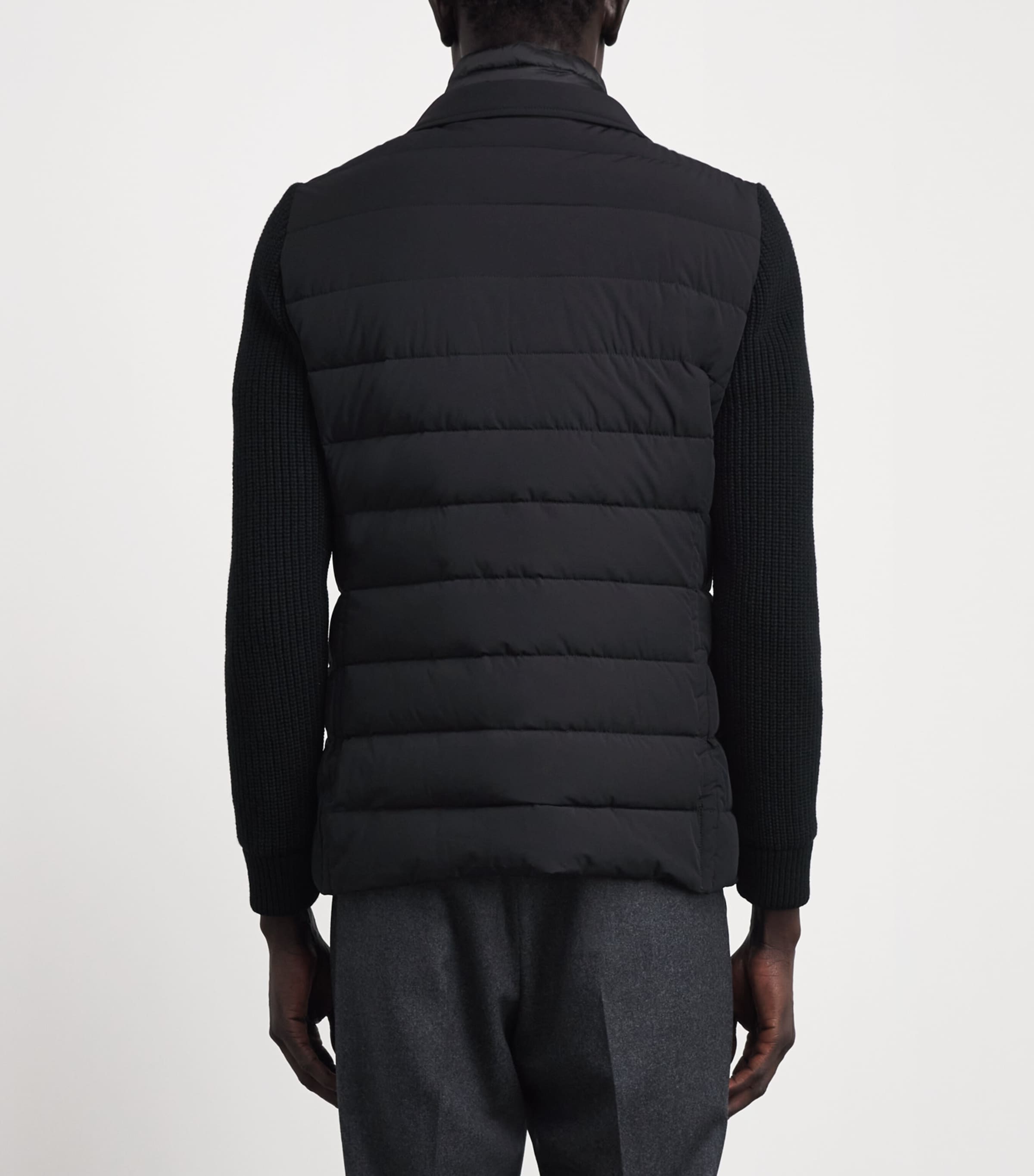 Moorer Mens Hybrid Rogers Jacket Nero Image 5