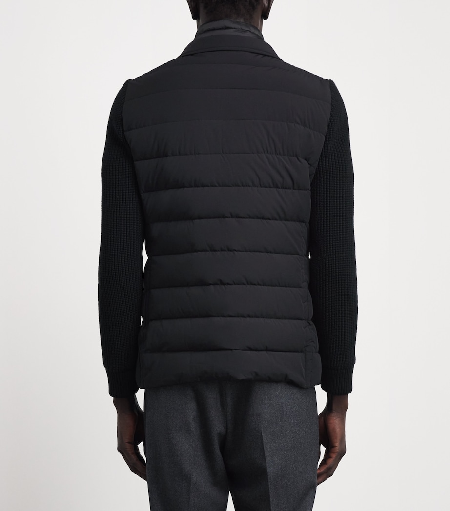 Moorer Mens Hybrid Rogers Jacket Nero Image 5
