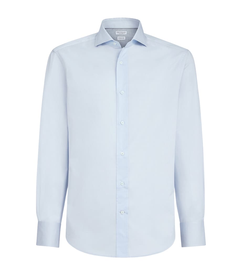 Brunello Cucinelli Mens Cotton Slim Shirt Image 1