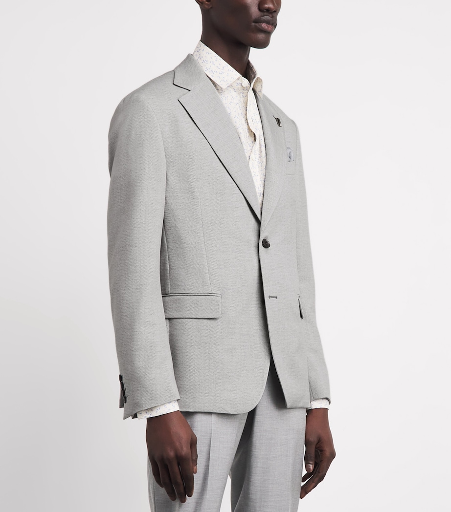 Pal Zileri Mens Active Blazer Light Grey Image 4