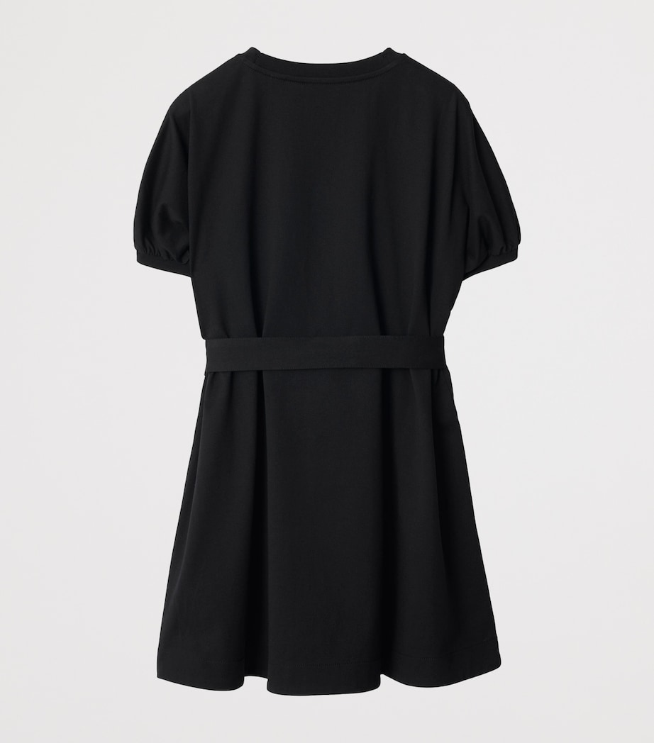 Cotton T-Shirt Dress (3-12 Years) BLACK Image 2