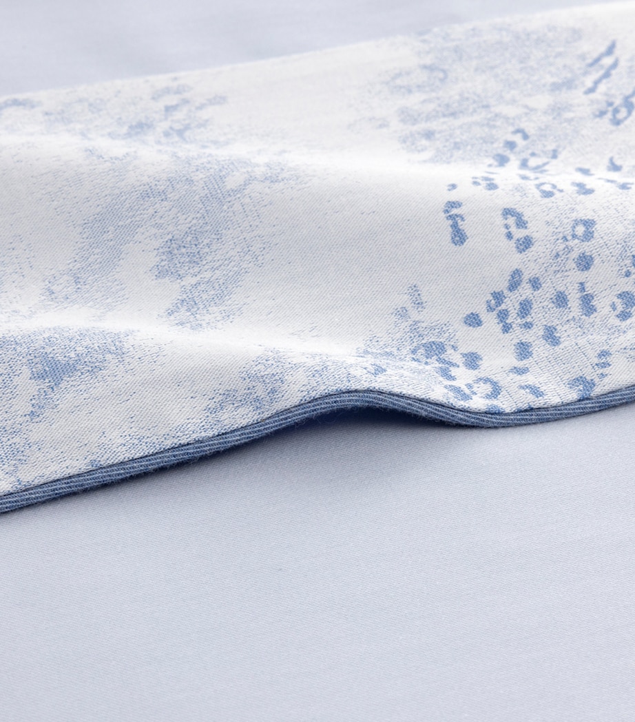 Yves Delorme Ecumes Double Flat Sheet (240cm x 295cm) Blue Image 3
