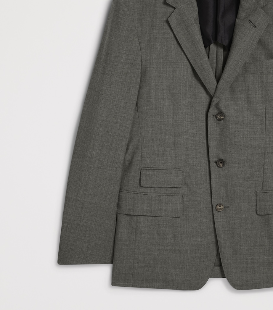 Wool-Cashmere Bourdon Blazer 037MID GREY Image 6