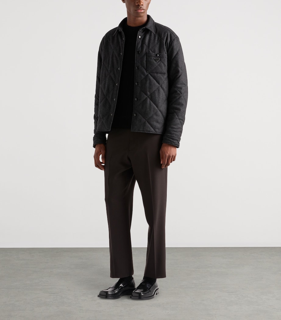 Cashmere Padded Overshirt F0308 Image 2