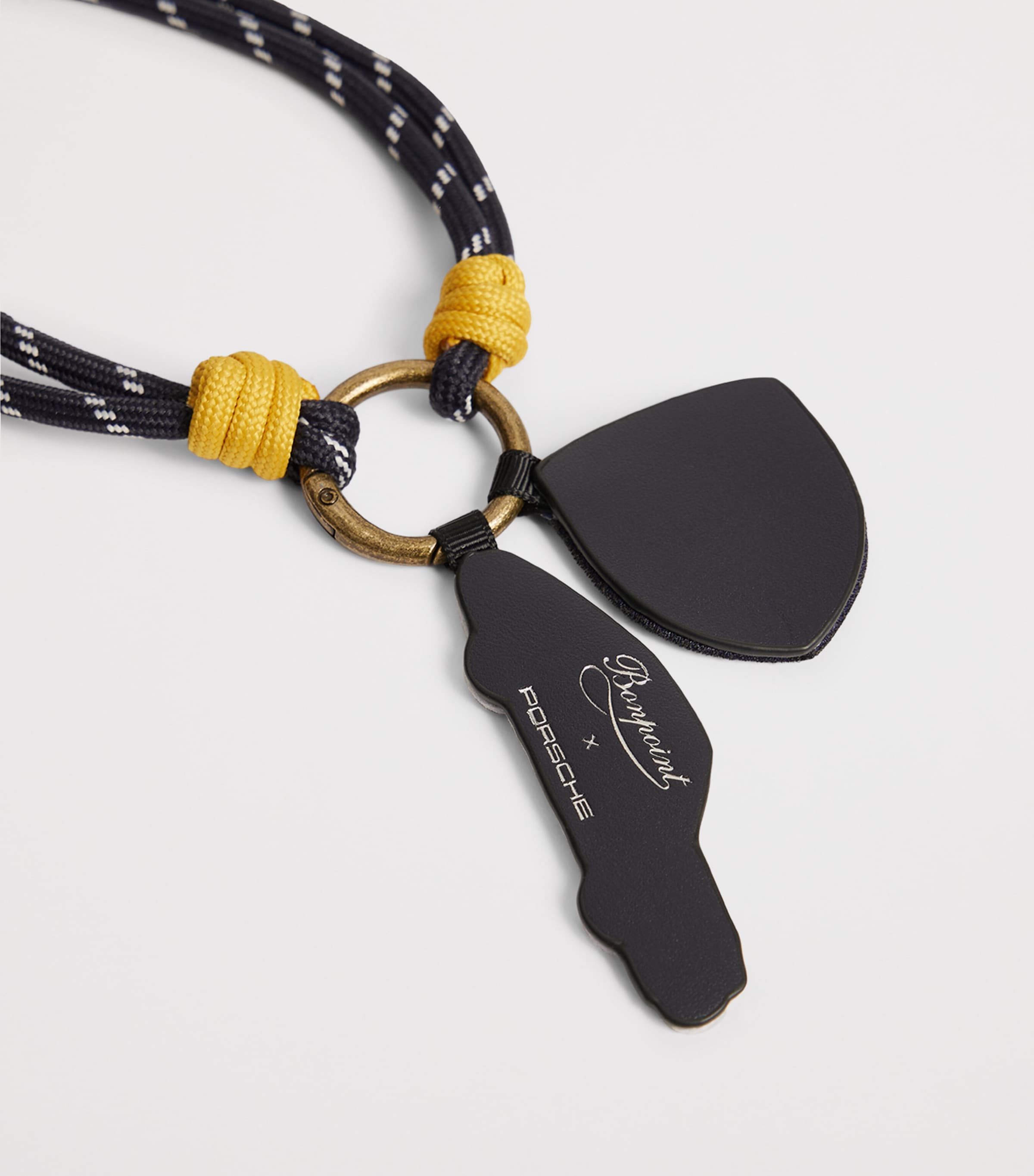 Bonpoint x Porsche Leather Keyring Marine Image 3