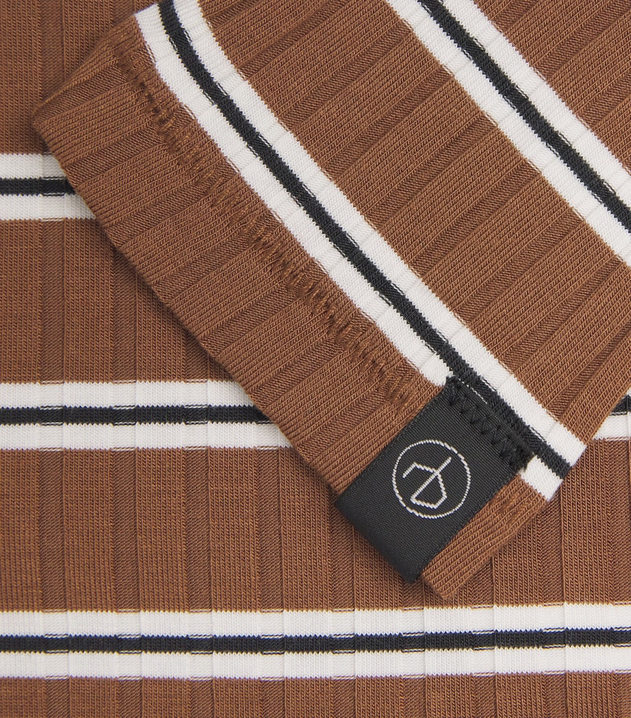 Ribbed Stripe Luca T-Shirt TOFFM Image 5