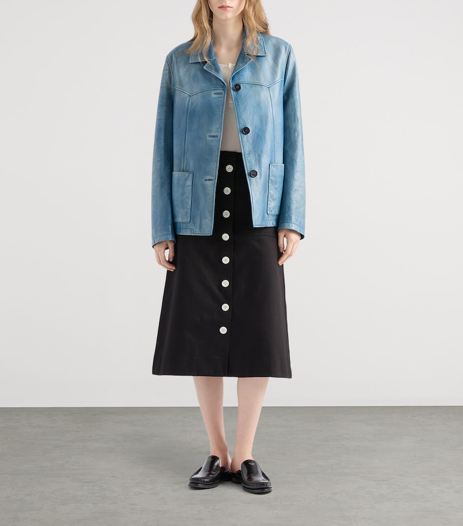 Prada Womens Nappa Leather Jacket Image 2