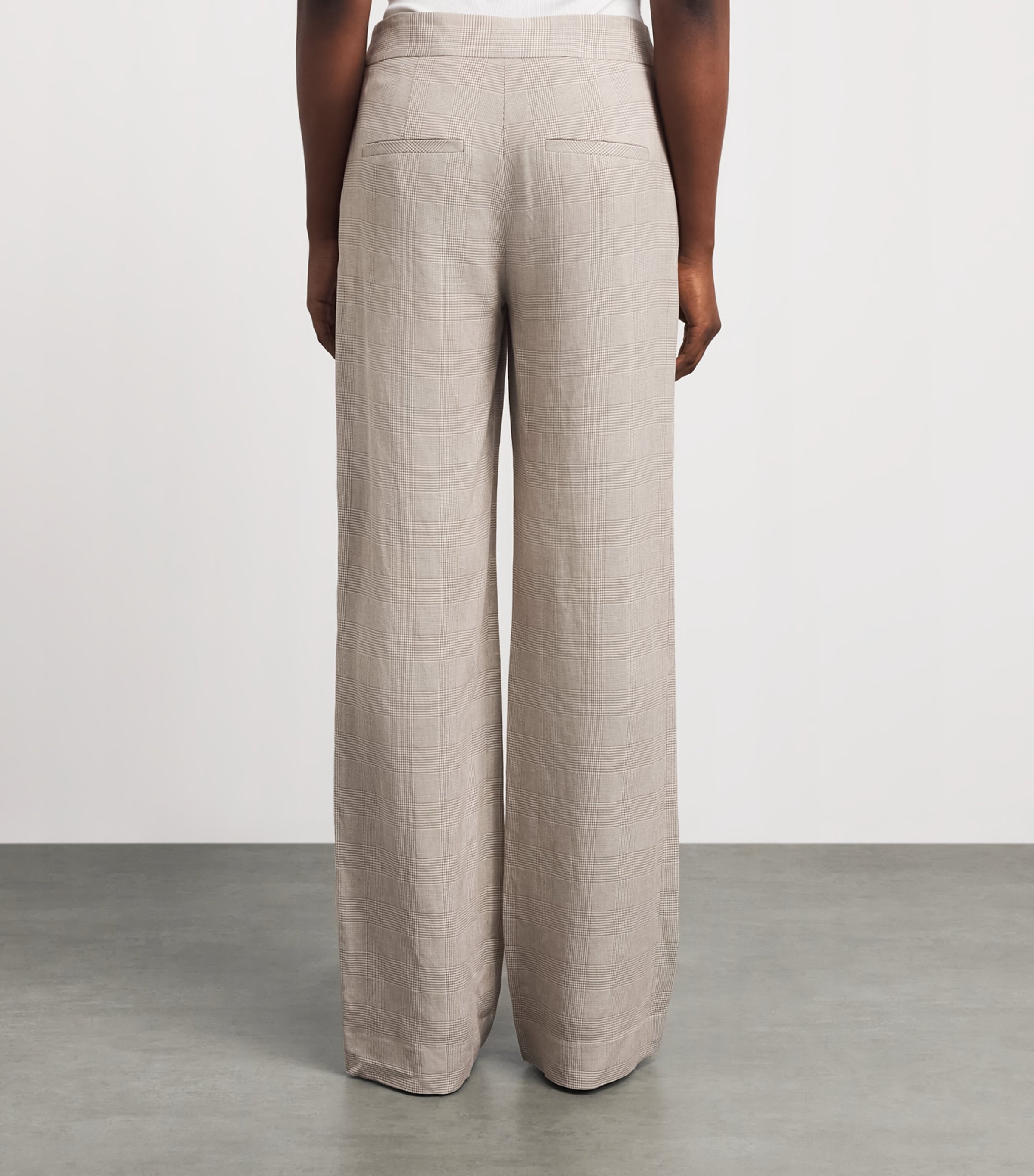 Veronica Beard Womens Plaid Broderick Trousers Acorn/dove Image 5