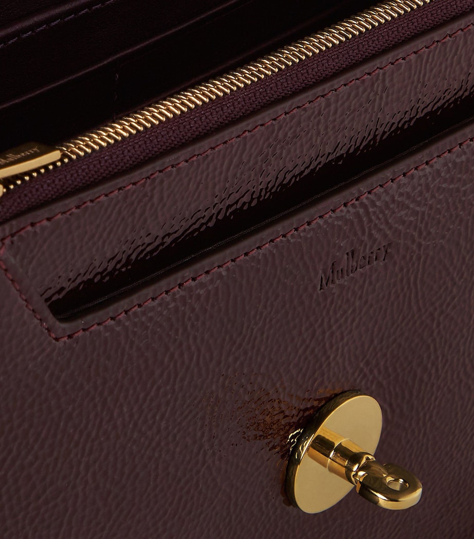 Small Leather Darley Shoulder Bag DEEP AUBERGINE Image 4