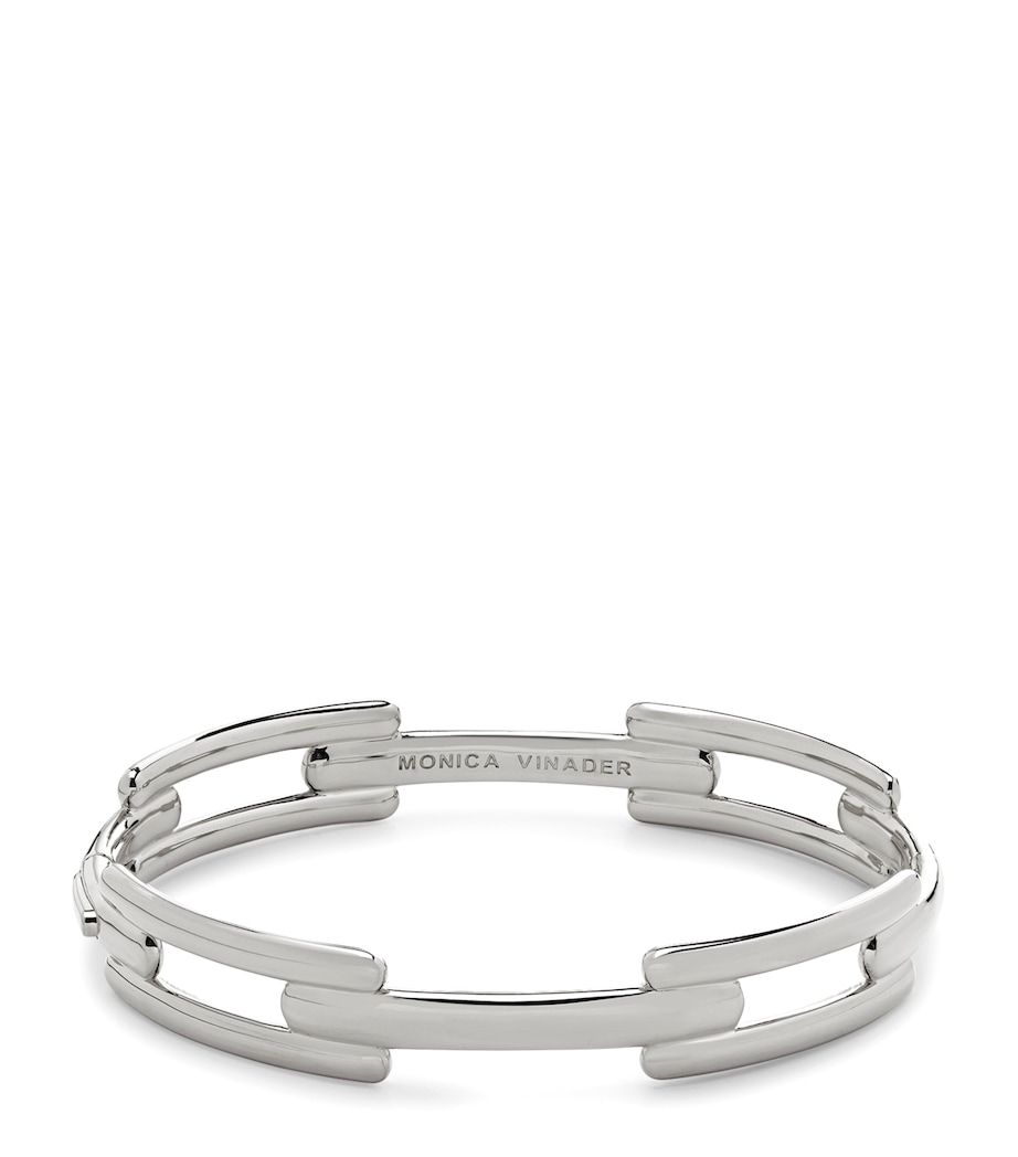 Sterling Silver Signature Link Bangle STERLING SILVER Image 1