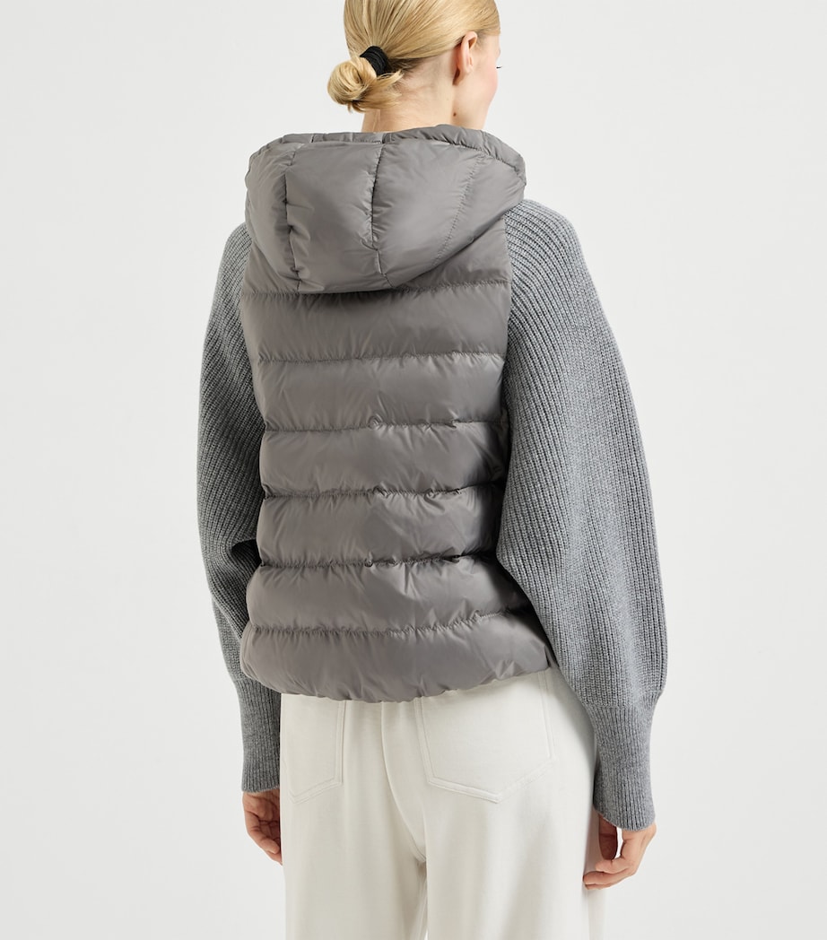 Brunello Cucinelli Womens Down Water-Resistant Padded Jacket Image 5