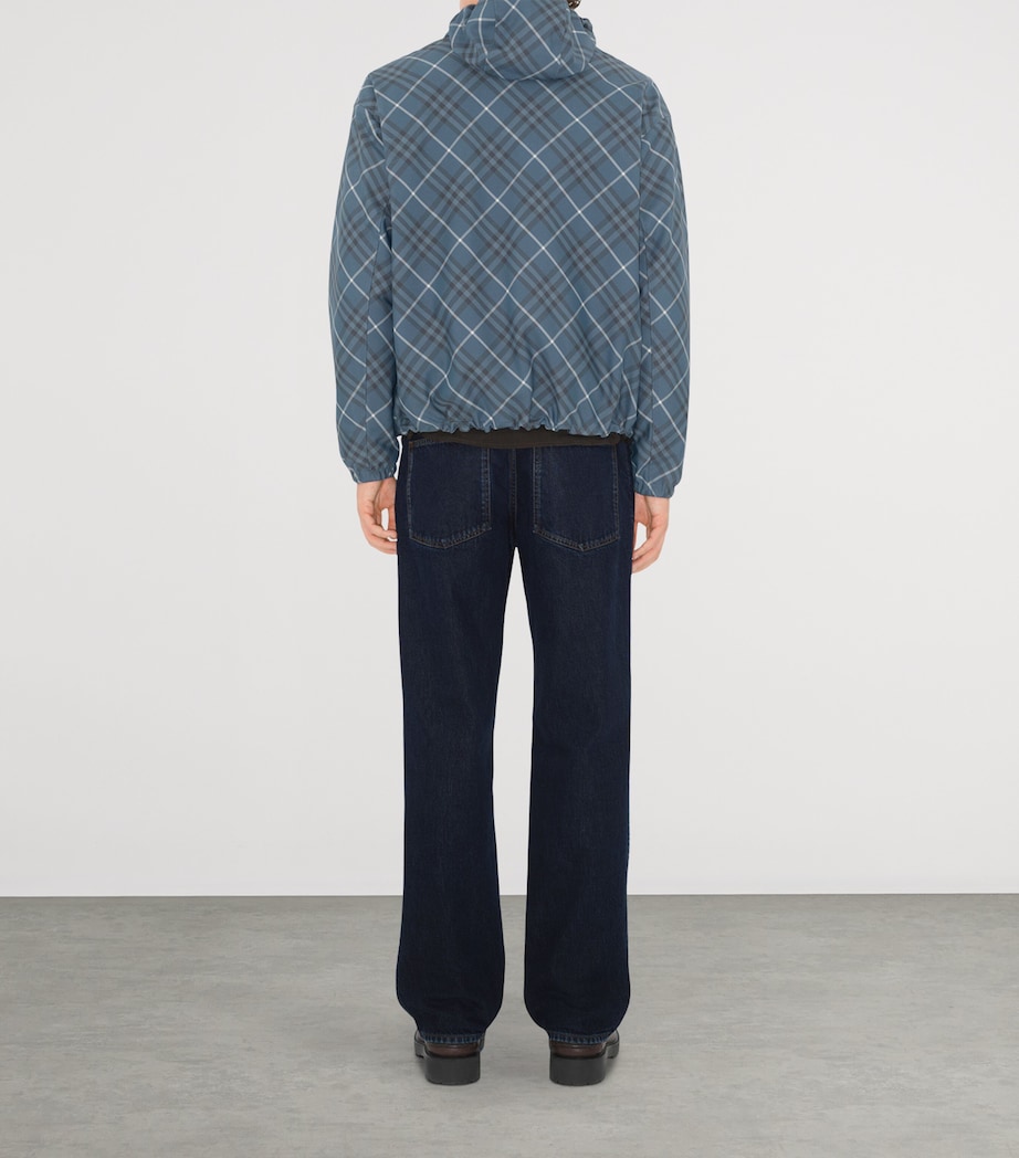 Reversible Check Hooded Jacket PEWTER IP CHECK Image 4