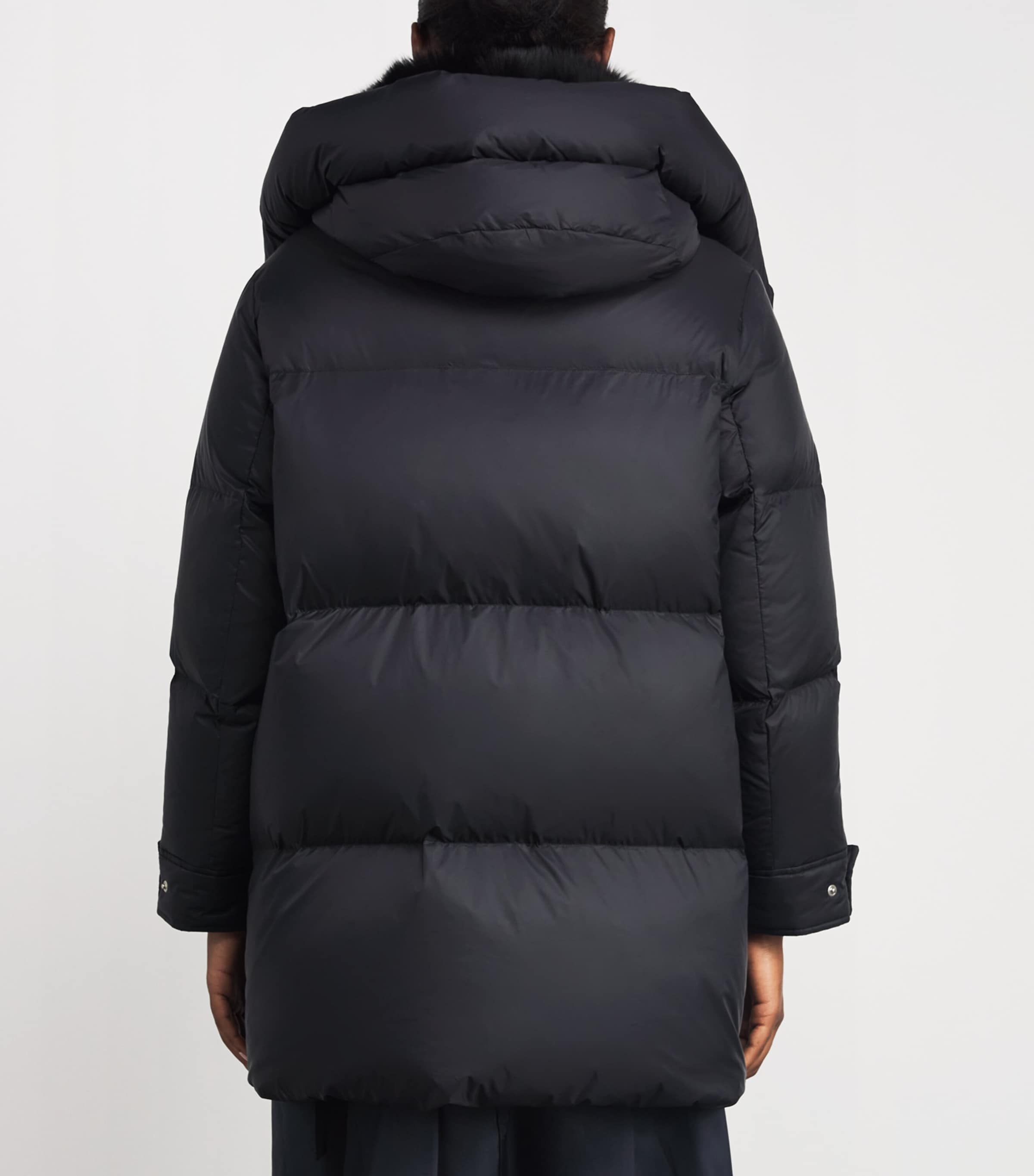 Down Fur-Trim Adaptable Parka Coat C99 Image 4