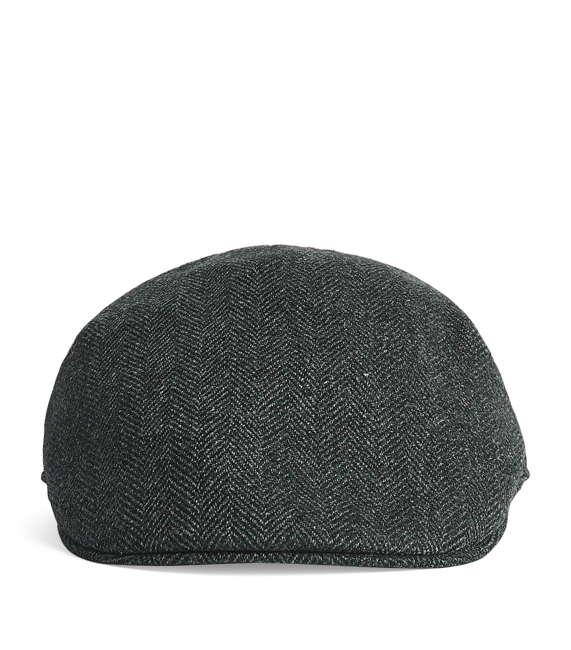Borsalino Wool-silk Flat Cap In Multi