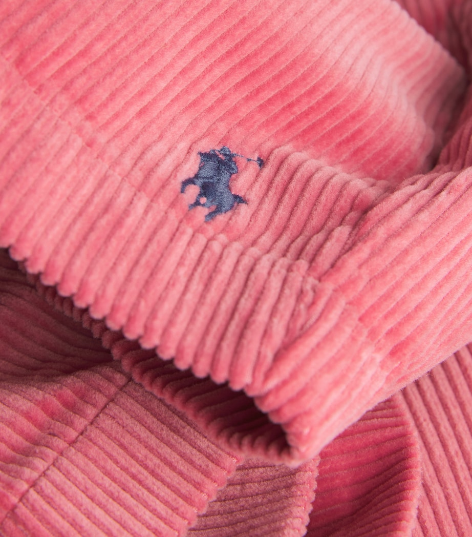 Cotton Corduroy Polo Prepster Shorts RED Image 5