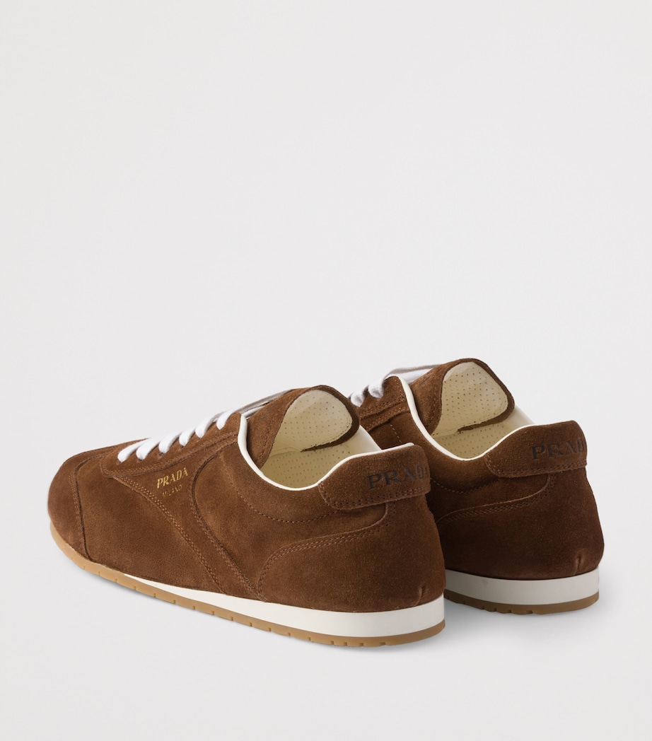 Suede Logo Low-Top Sneakers F0324 Image 4