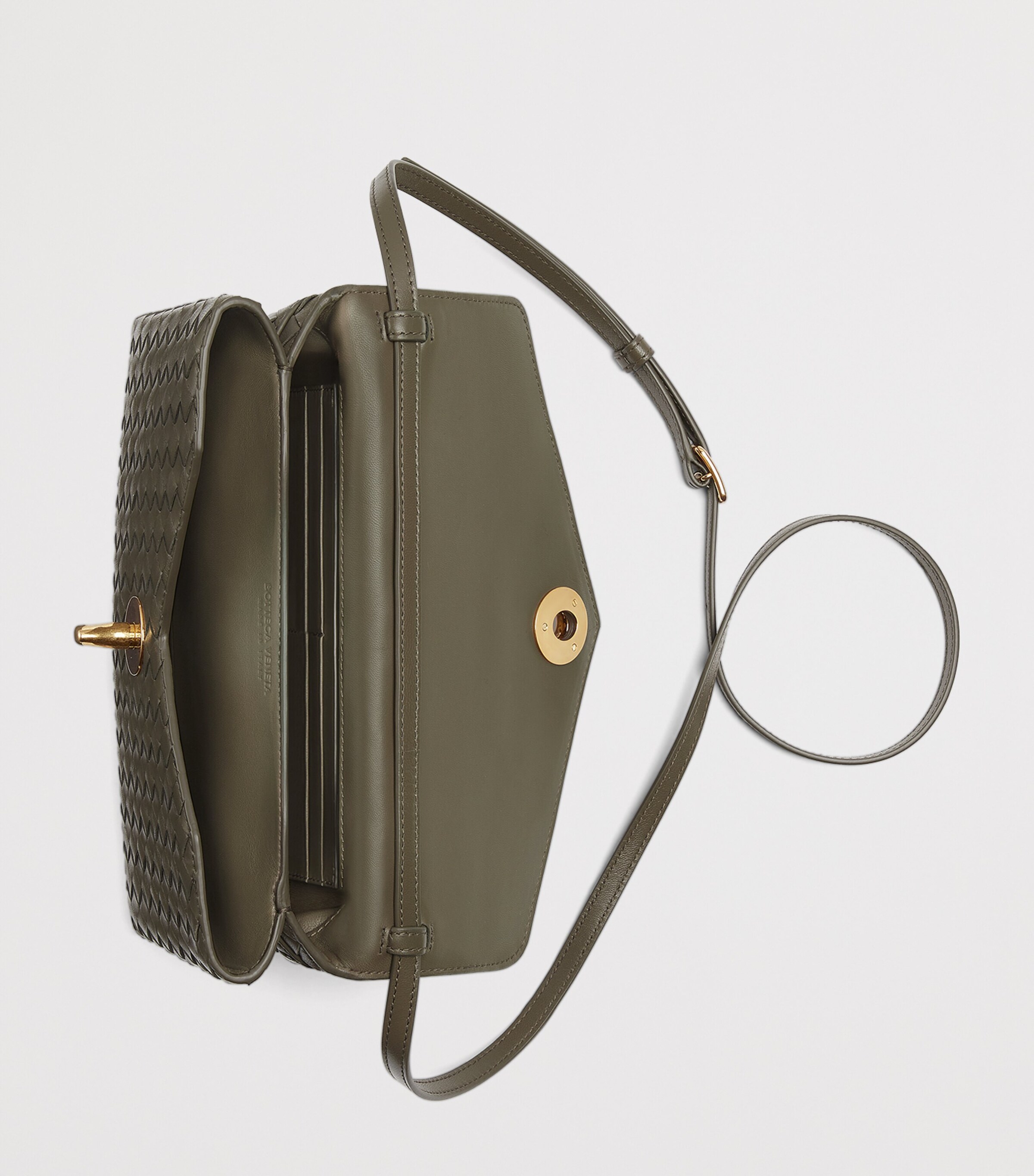 Bottega Veneta Green Lambskin Knot Lock Top-Handle Bag | Harrods US