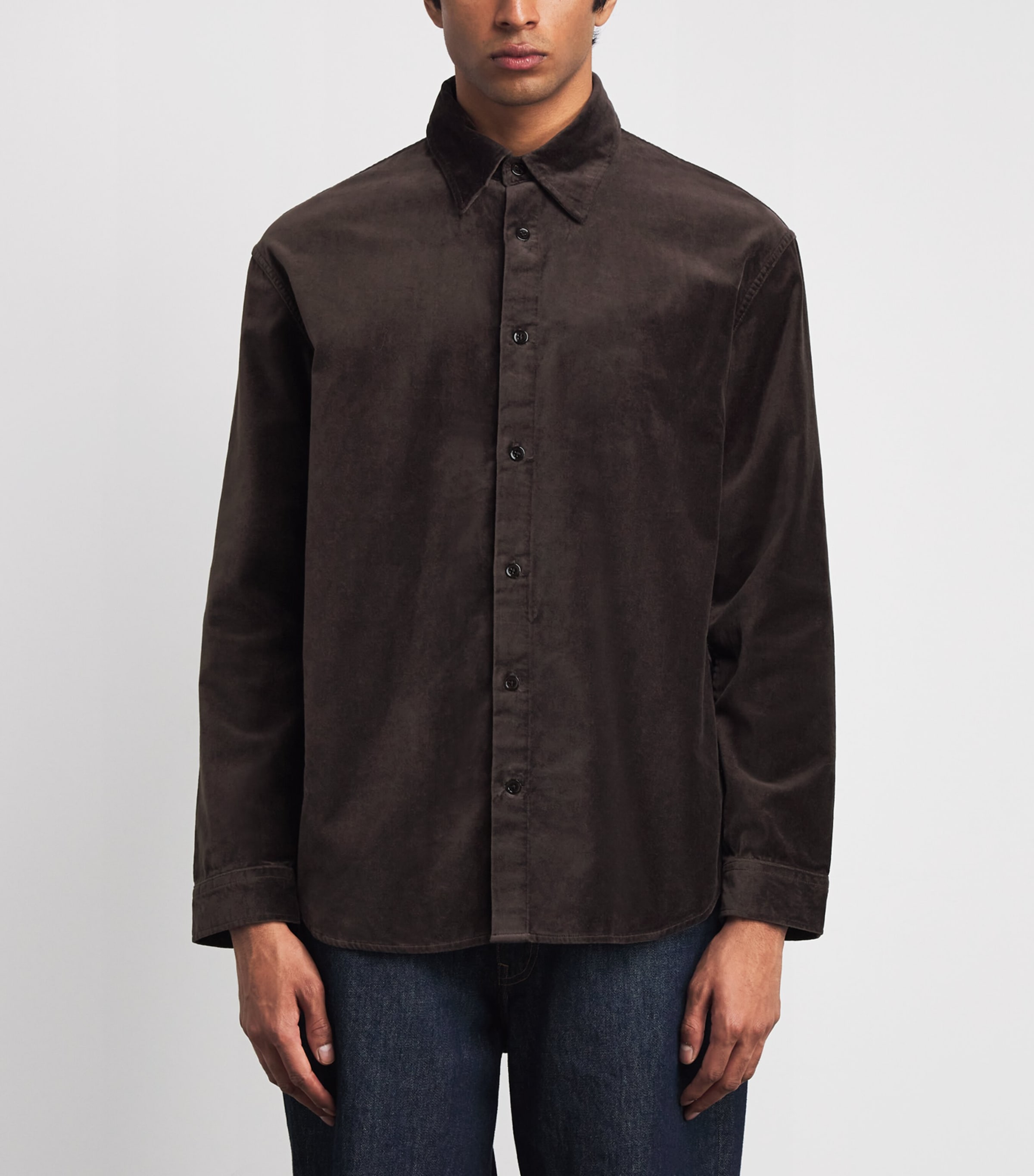 Cotton Relaxed Casper Overshirt DUSKY PORT Image 3