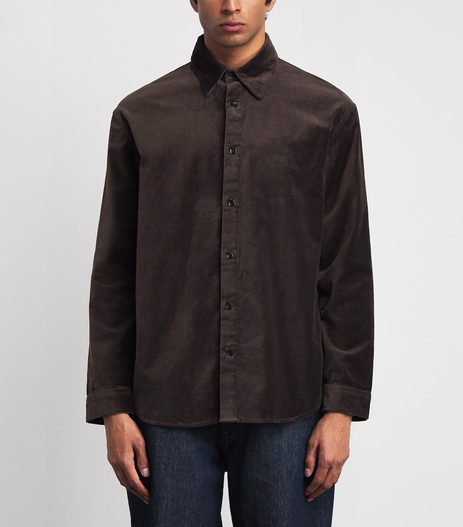 Cotton Relaxed Casper Overshirt DUSKY PORT Image 3