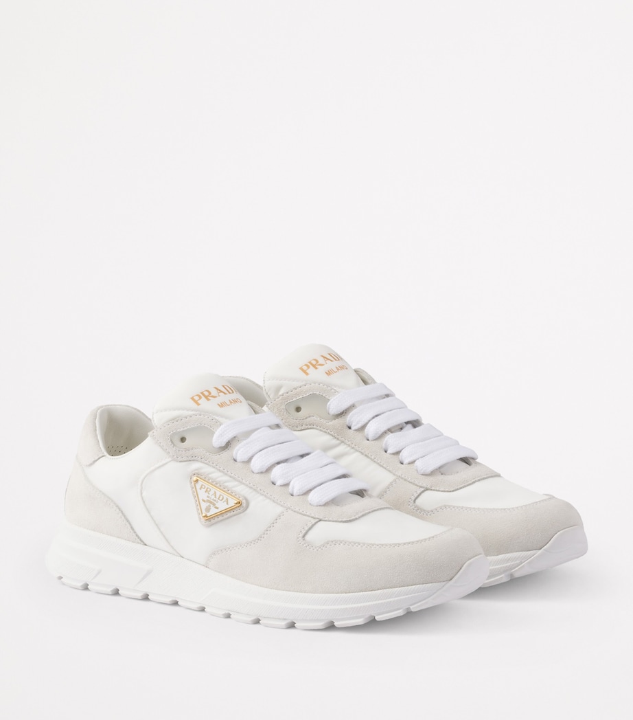 Re-Nylon and Suede Prax 2.0 Low-Top Sneakers F0009 Image 2