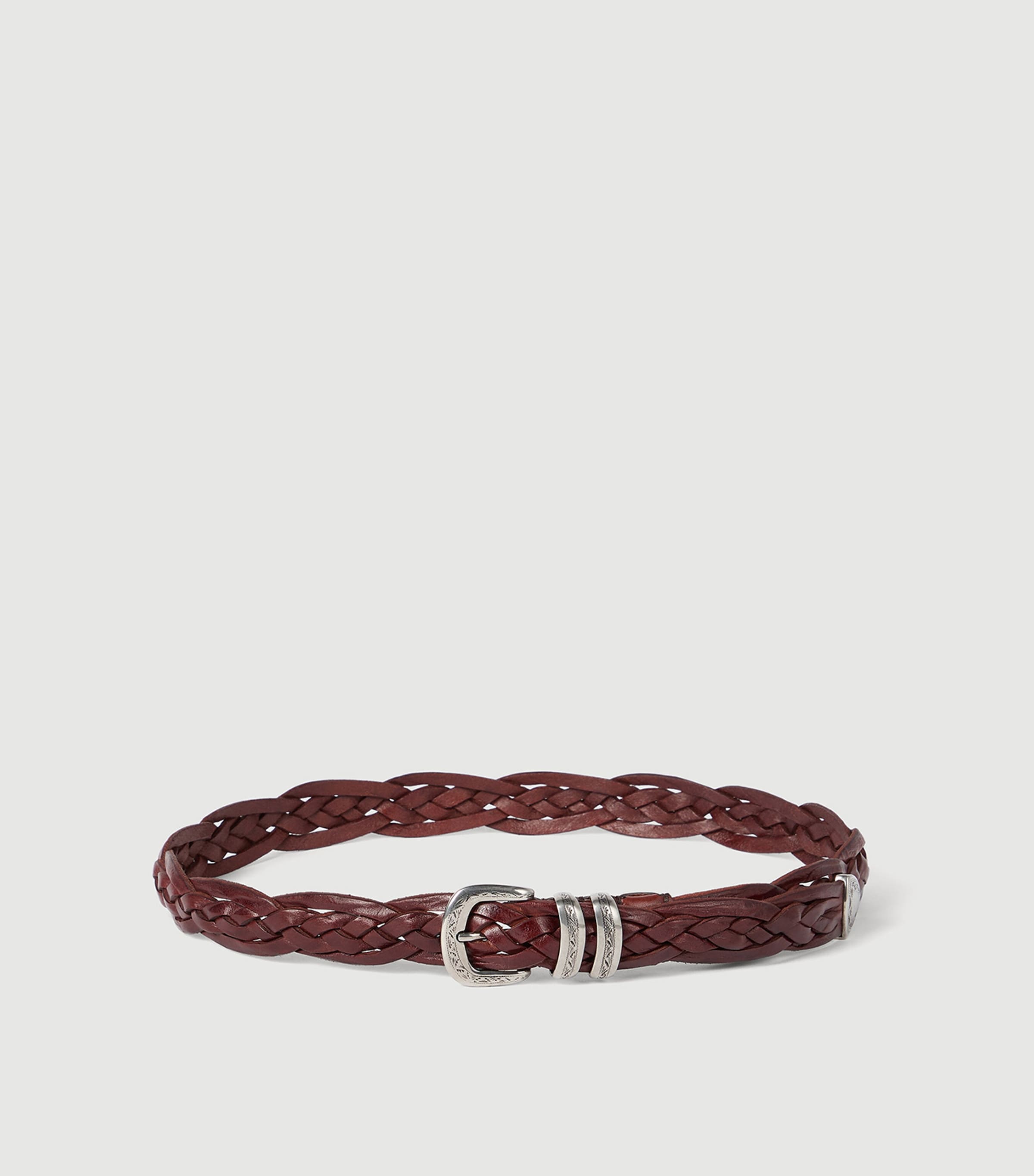 Brunello Cucinelli Leather Woven Belt Image 2