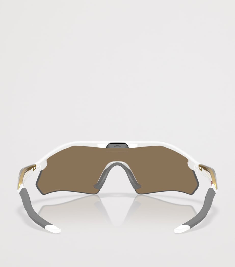 Oakley Radar Plate Rectangle Sunglasses White Image 4