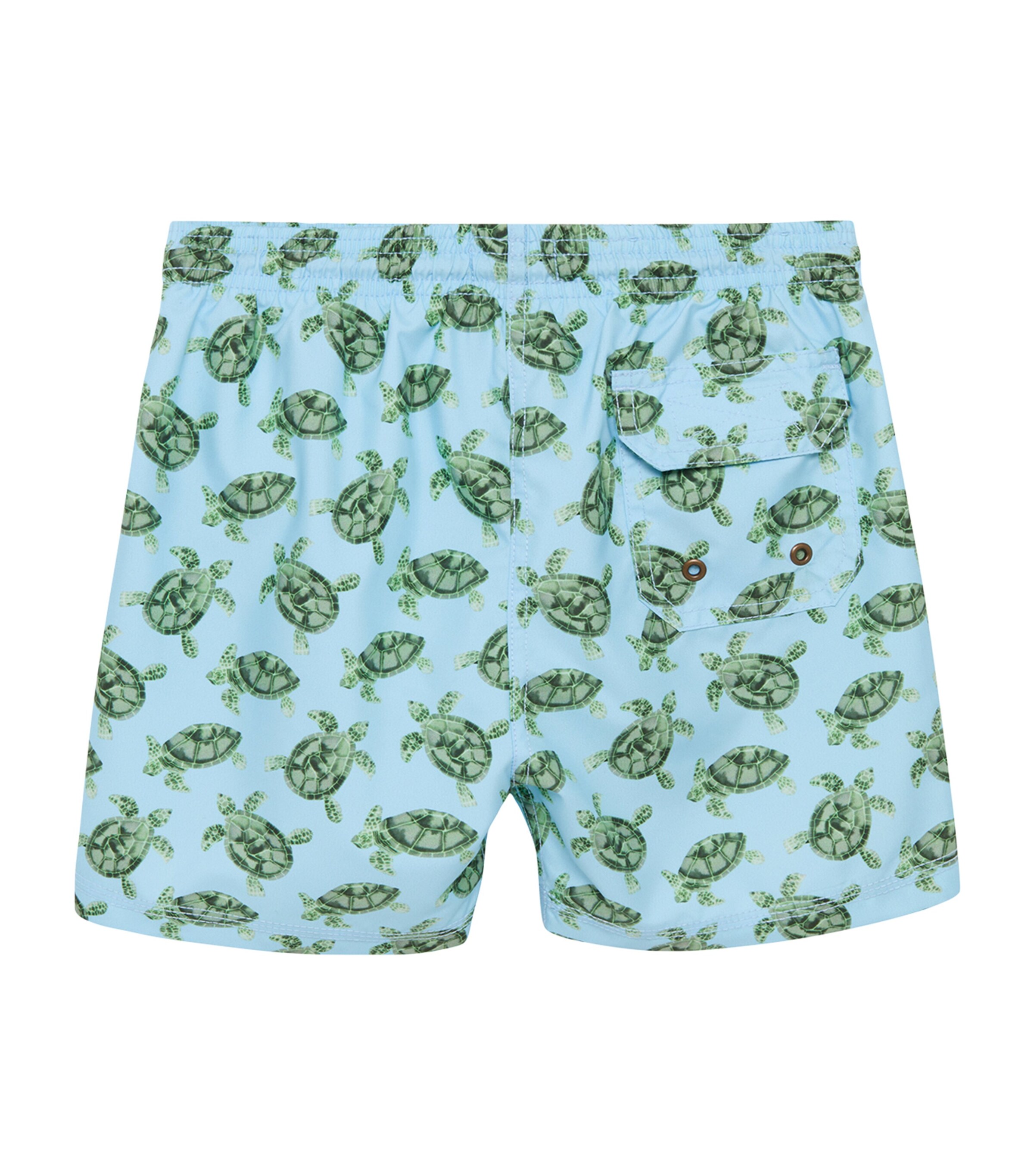 Trotters Daddy & Me Turtle Swim Shorts (2-5 Years) Blue/turtle Image 2