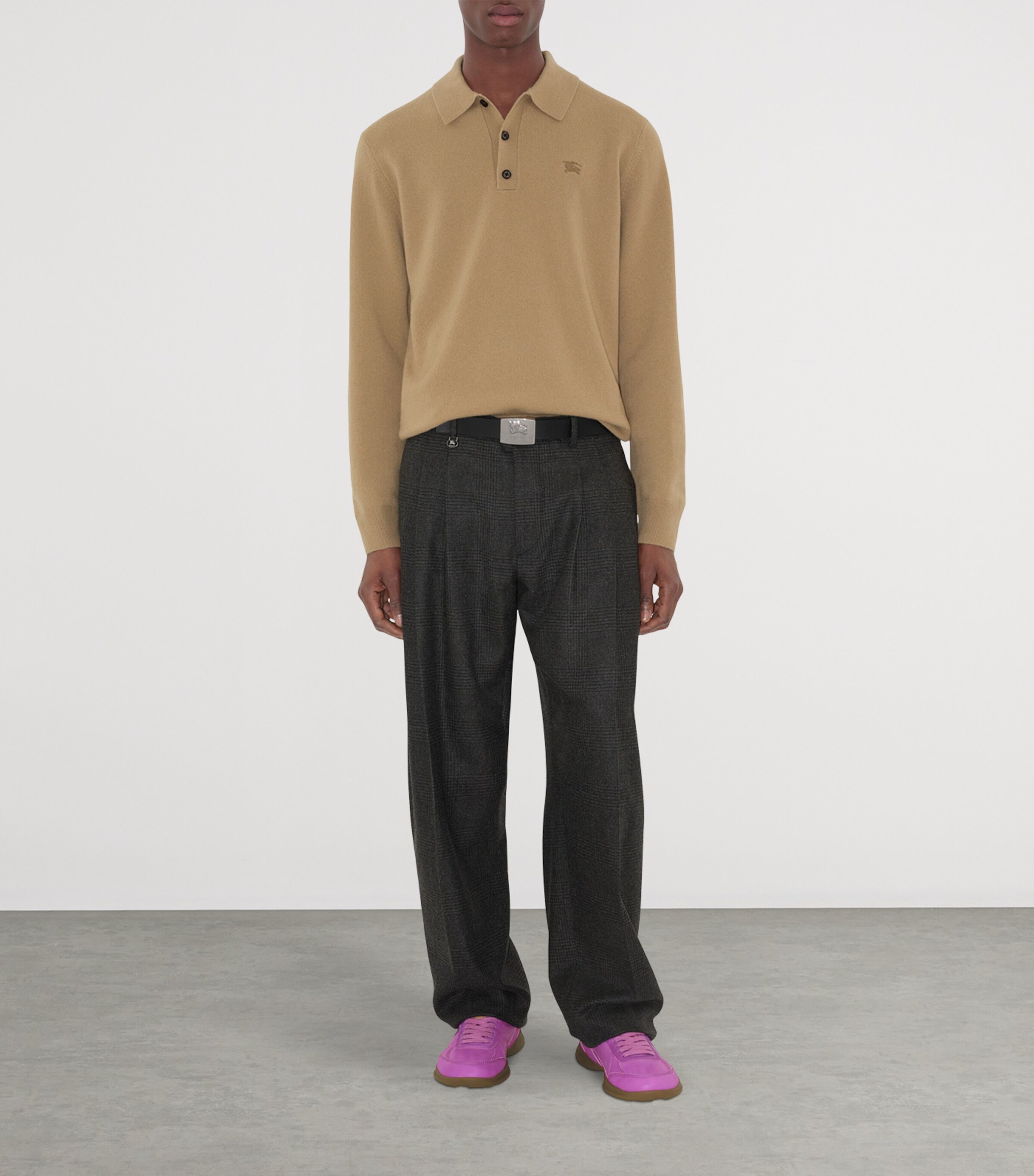 Cashmere-Blend EKD Polo Shirt FLAX Image 2