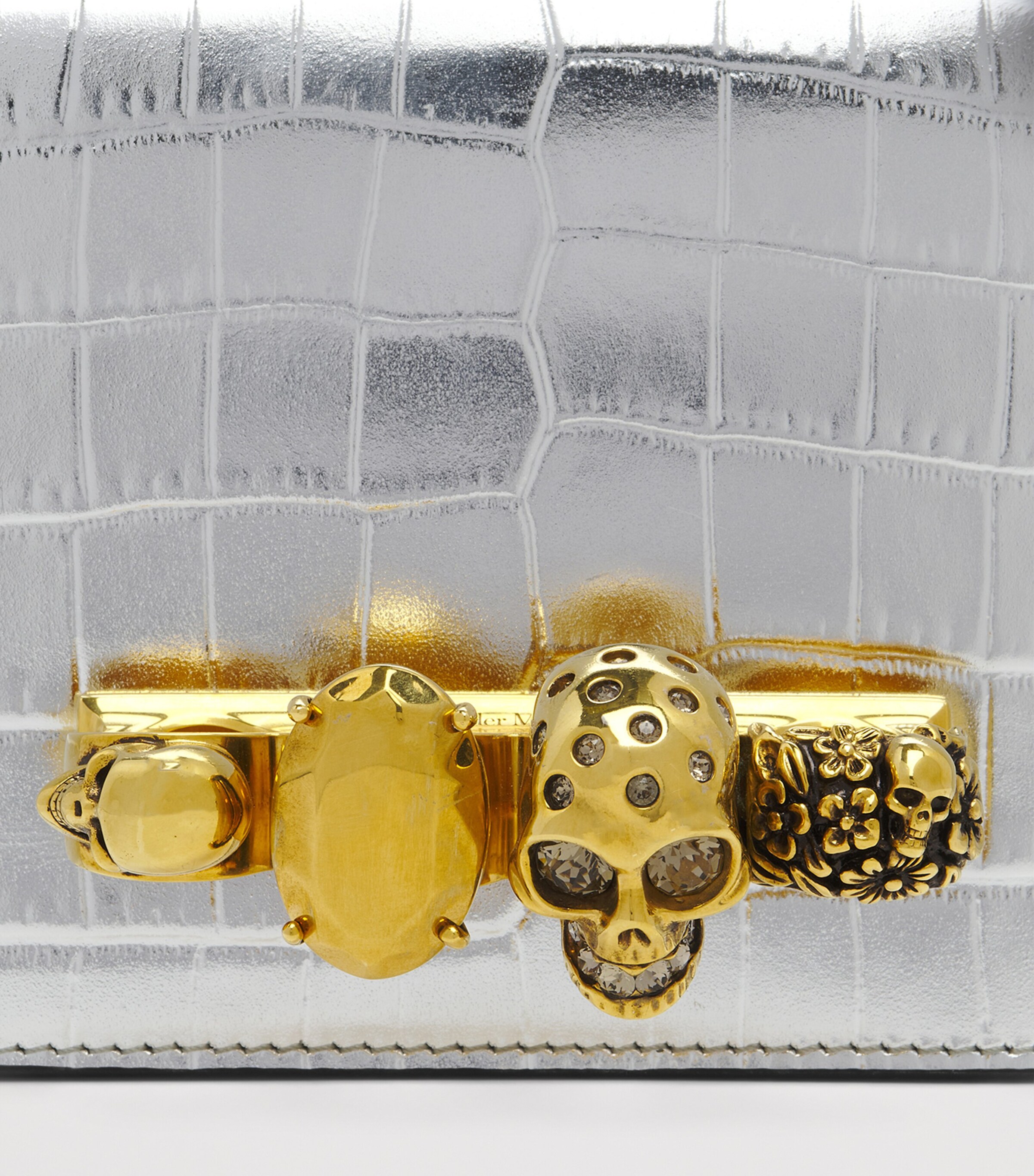 Mini Leather Jewelled Satchel 1402 Image 7