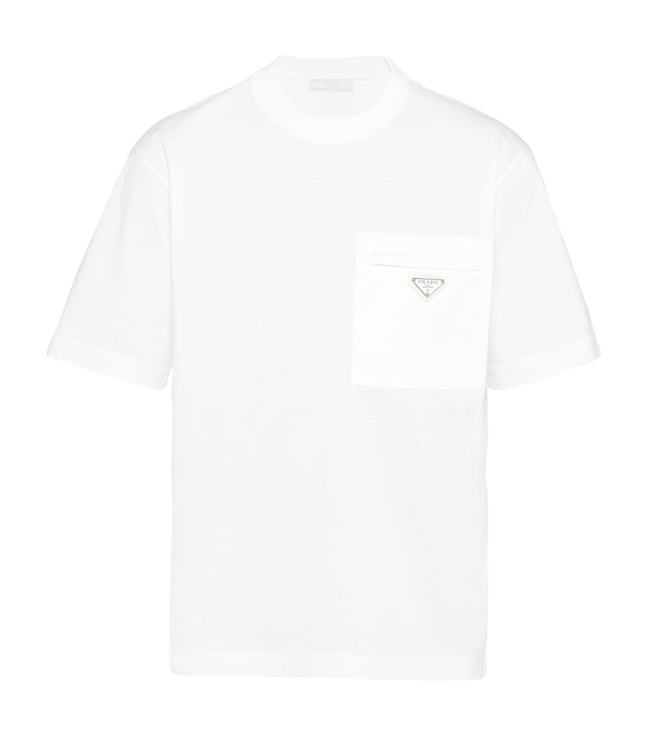 Cotton and Re-Nylon Pocket T-Shirt F0009 Image 1