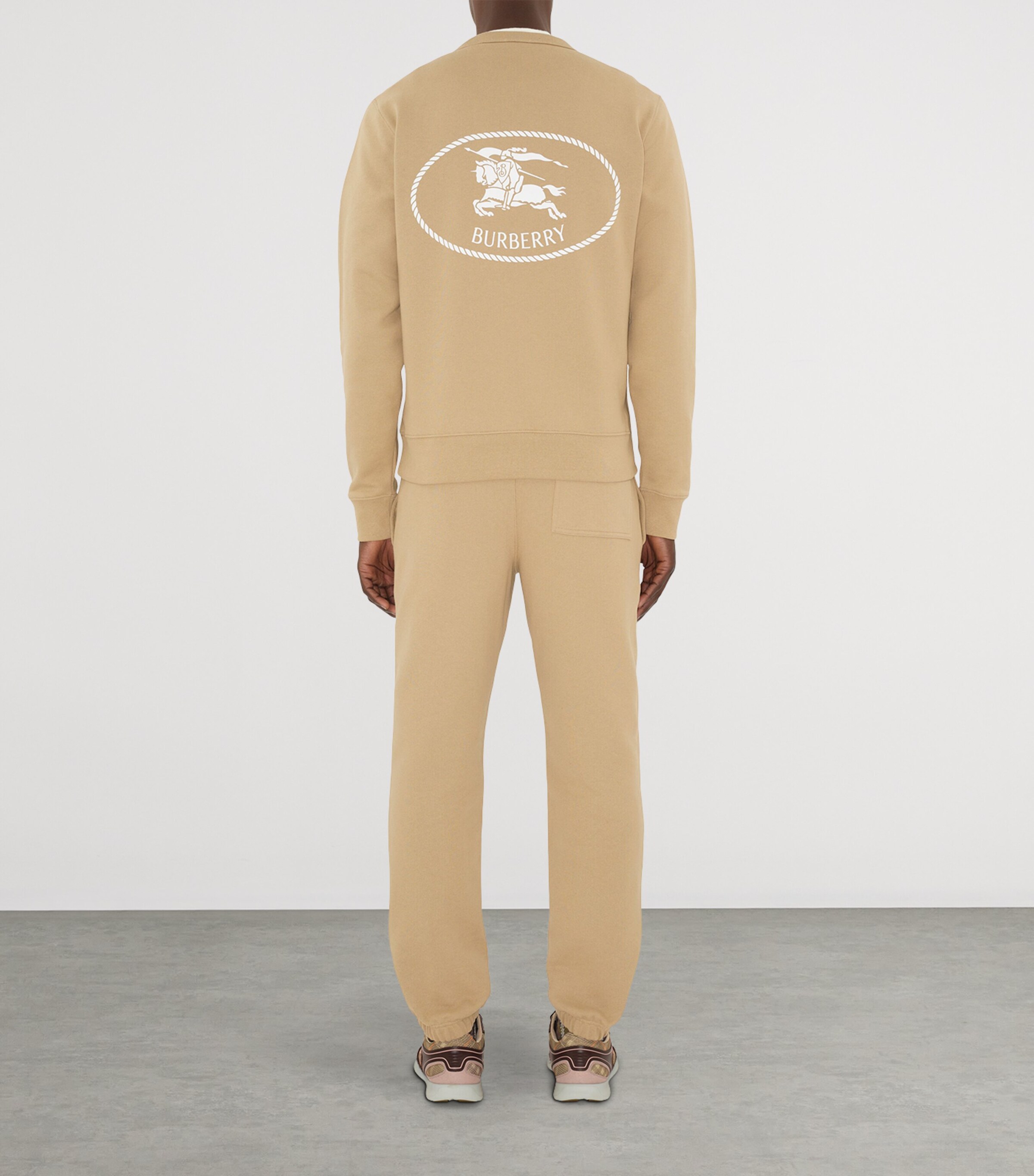 Cotton Knight Stamp Sweatpants FLAX Image 4