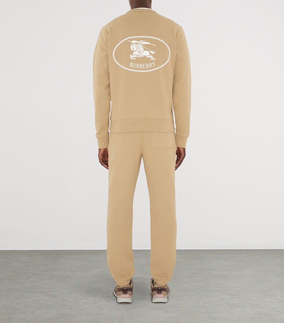 Cotton Knight Stamp Sweatpants FLAX Image 4