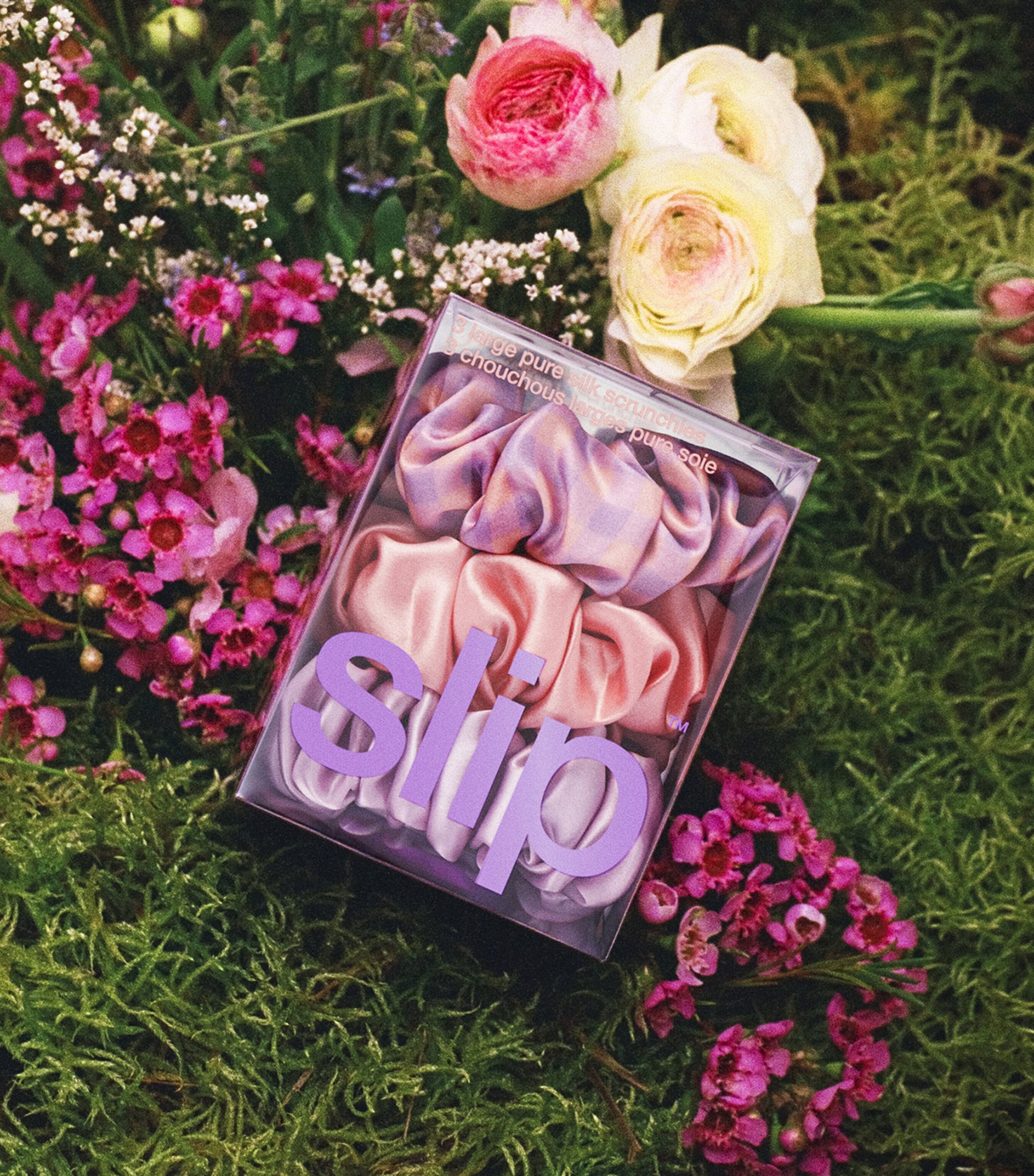 Mulberry Silk Large Scrunchies (Set of 3) BELLEFLOWER Image 5