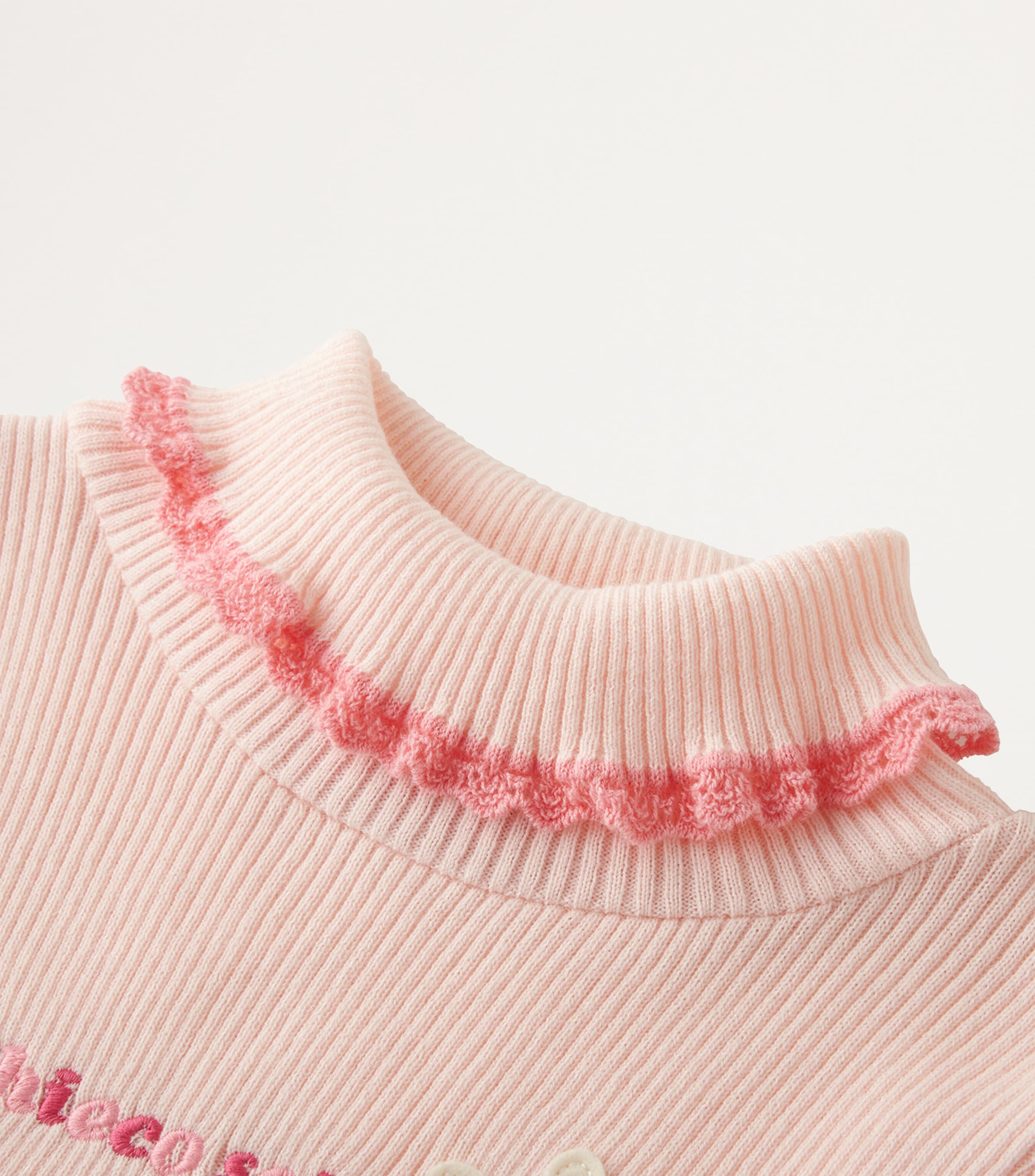 Embroidered Ruffle-Trim Sweater (2-7 Years) 8 Image 2