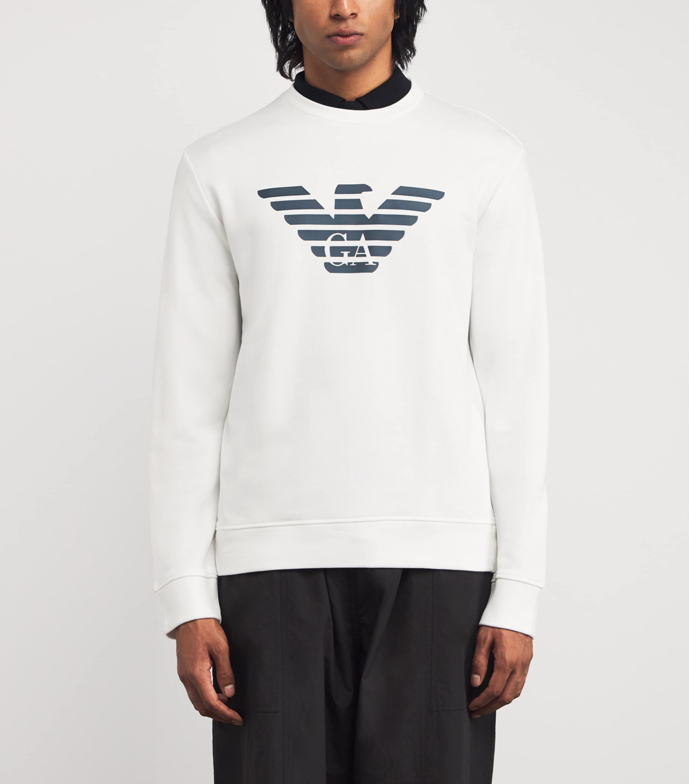 Cotton-Modal Logo Sweatshirt F108 Image 3