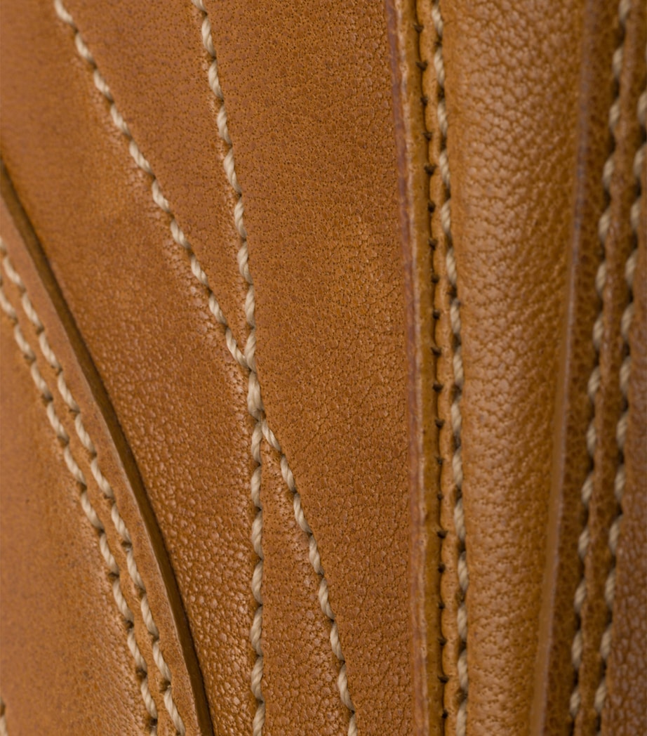 Nappa Leather Antiqued Sneakers F098L Image 5