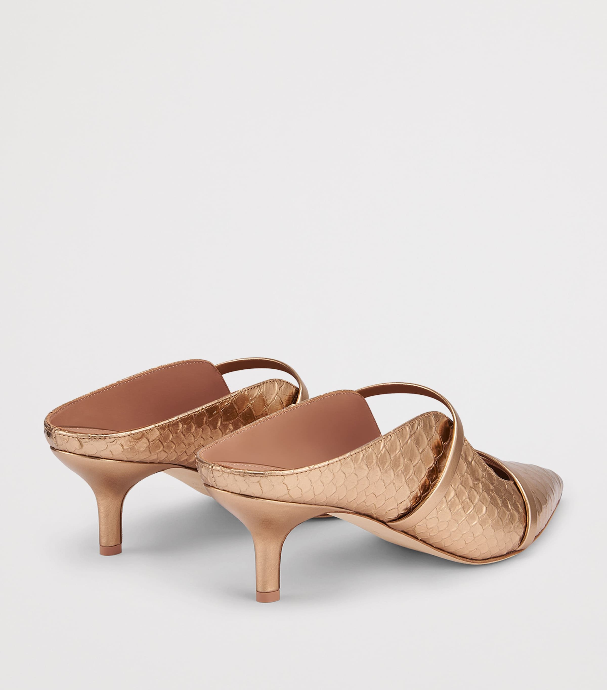 Malone Souliers Metallic Leather Maureen Pumps 45 Gold Image 4