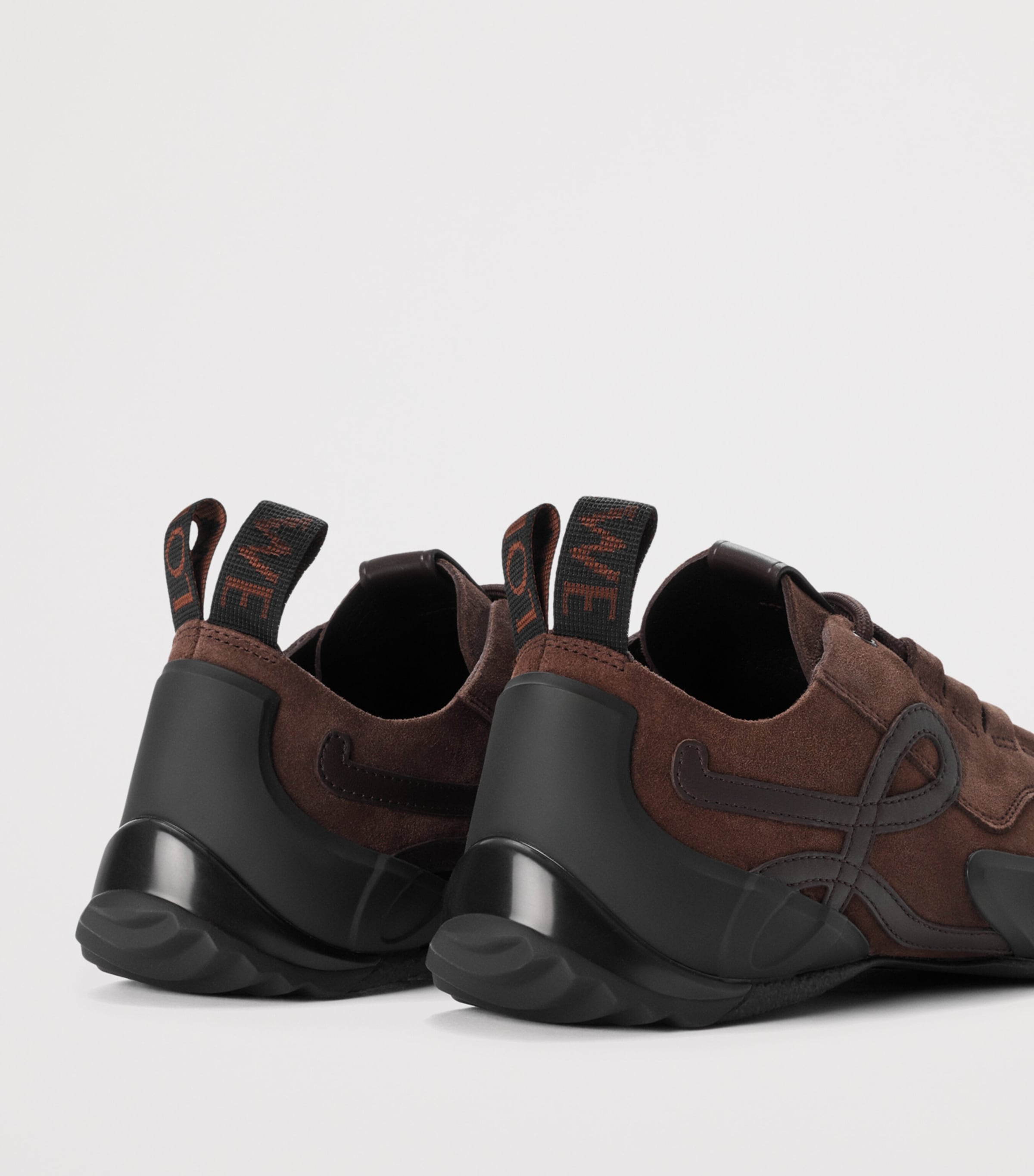 LOEWE Suede Grip Sneakers Dark Brown Image 4